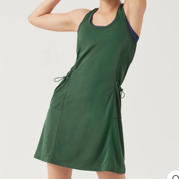 Outdoor Voices RecMesh Dress in Green - Picture 2 of 3